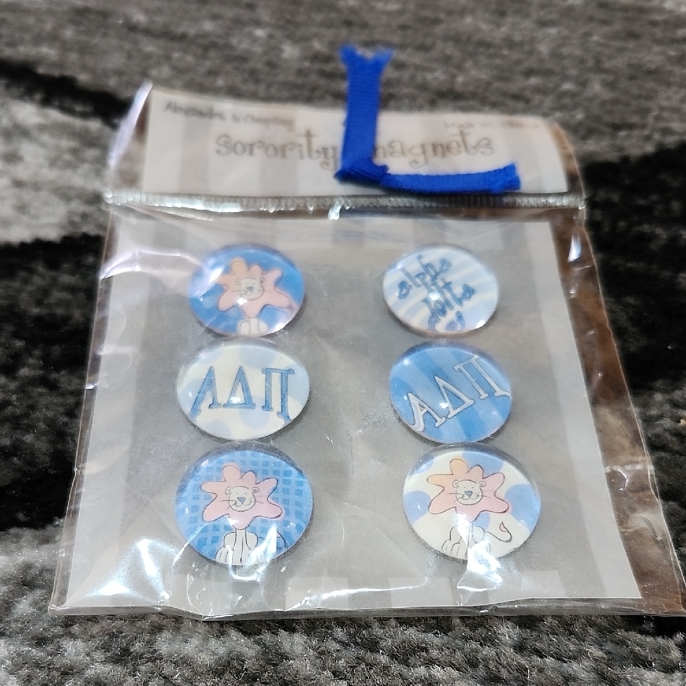 ALPHA DELTA PI SORORITY SET-OF-6 MAGNETS